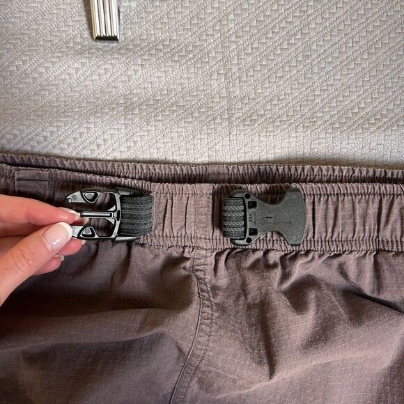 Duluth Trading Company XL X 32 Pants Brown Cargo Elastic Waist Outdoors Belted - Picture 7 of 8